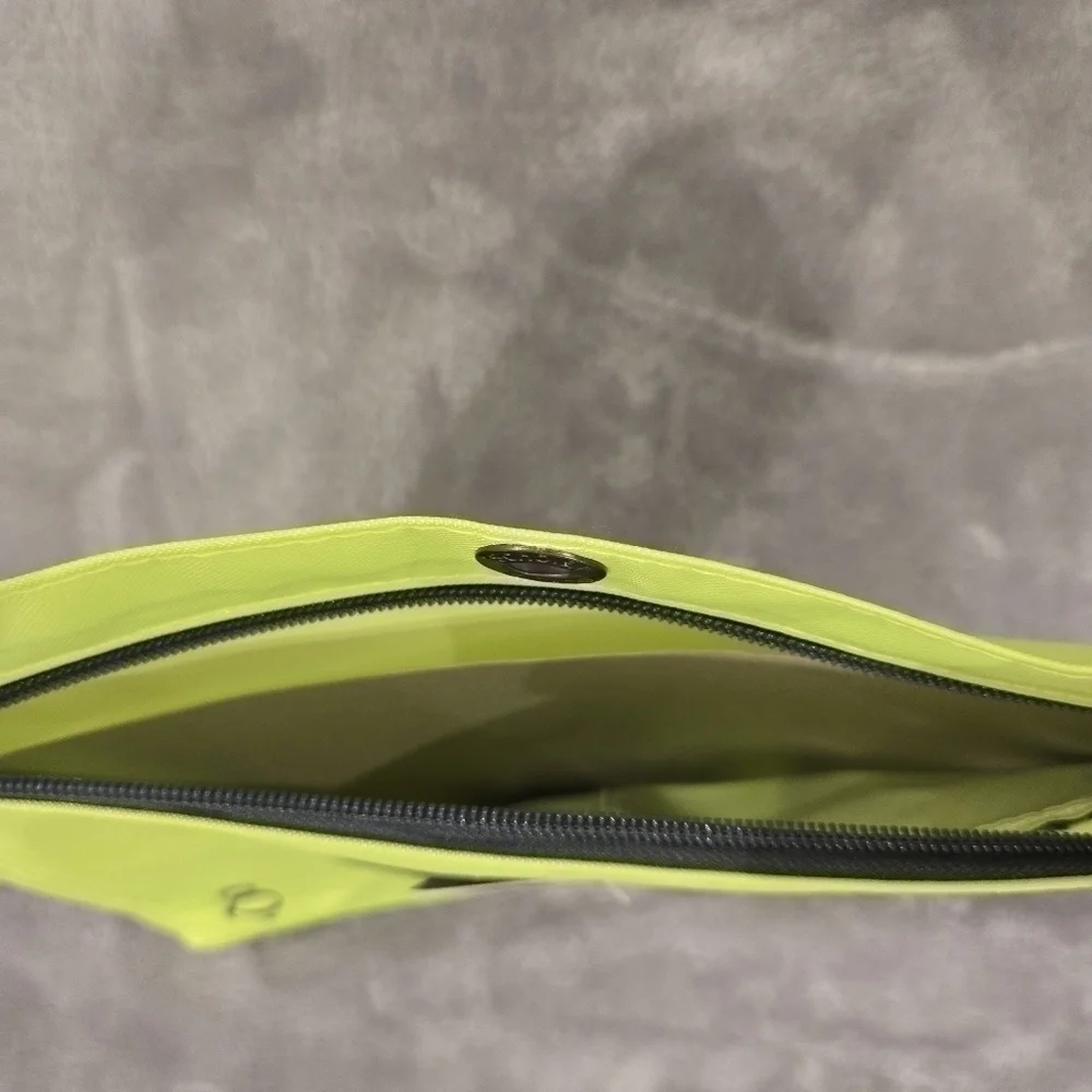 iScholar Jumbo Expandable Pencil Pouch, 3 Pockets, Neon Green